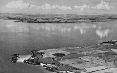 Aerial view of Mossyard Farm